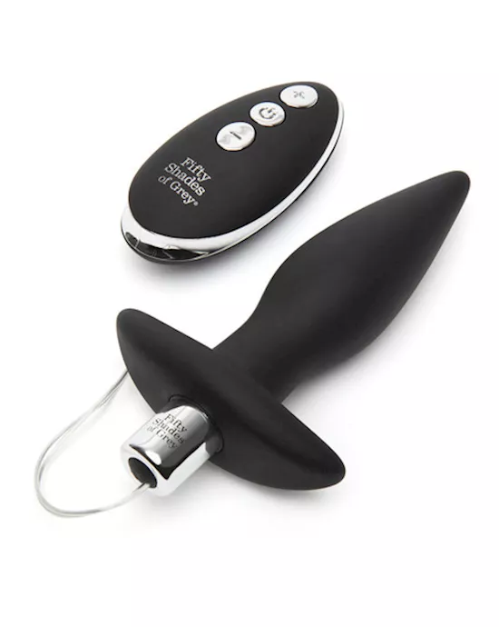 Fifty Shades Of Grey Relentless Vibrations Remote Control Butt Plug - 4.5 Inch