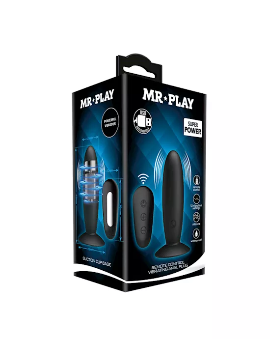 Mr Play Remote Control Vibrating Anal Plug