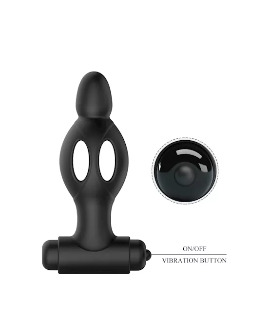Mr. Play Vibrating Collapsible Anal Plug - 4.6 Inch