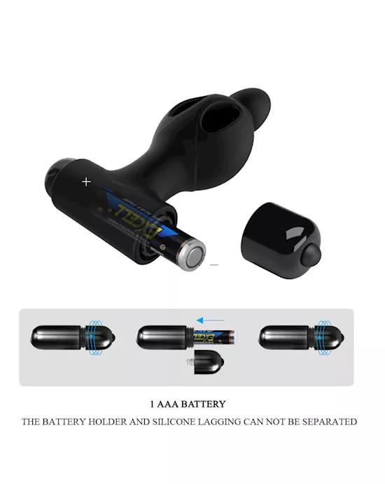 Mr. Play Vibrating Collapsible Anal Plug - 4.6 Inch