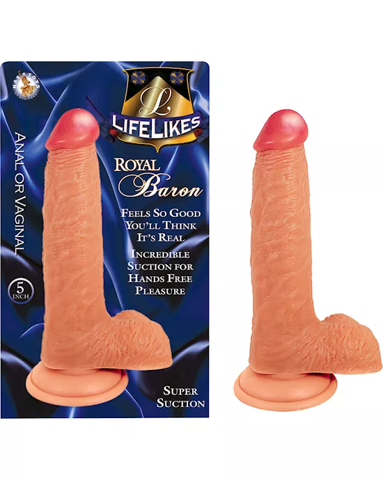 LIFELIKES BARON DILDO - 5 Inch