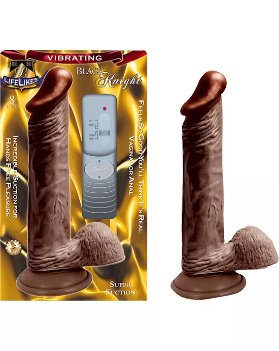 LIFELIKES Vibrating KNIGHT DILDO - 8 Inch