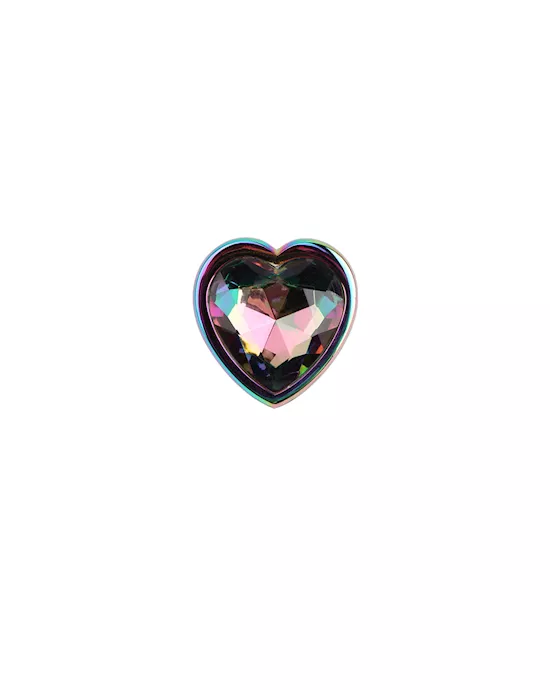 Rainbow Heart Butt Plug