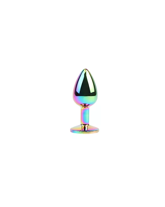 Jewelled Metel Butt Plug - 2.8 Inch