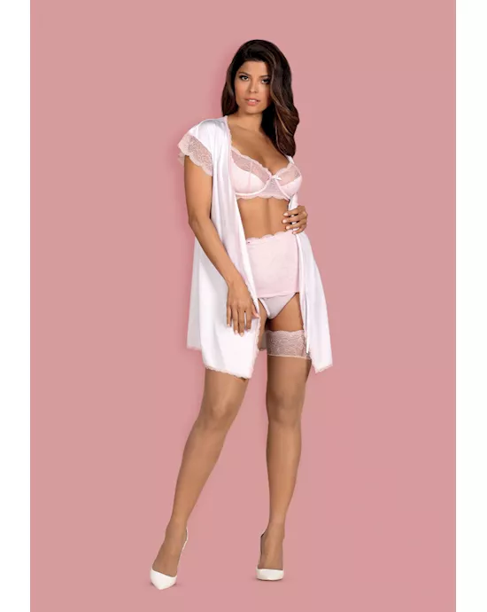Obsessive Girlly - Peignoir and Thong