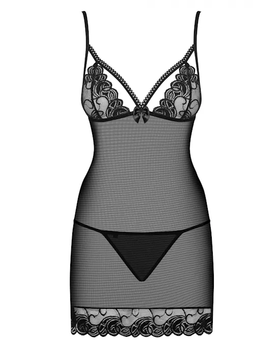 Obsessive Wonderia - Chemise and Thong