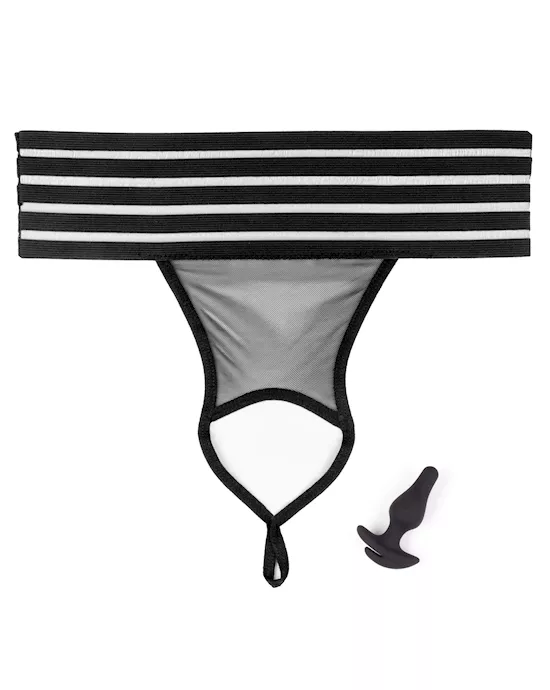 Hookup Panties Crotchless Love Garter - O/S