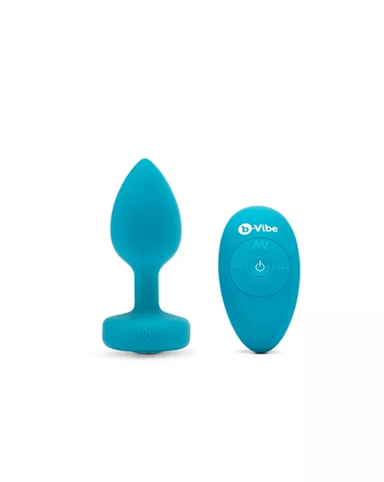 b-Vibe Vibrating Jewel Plug - 3.8 Inch