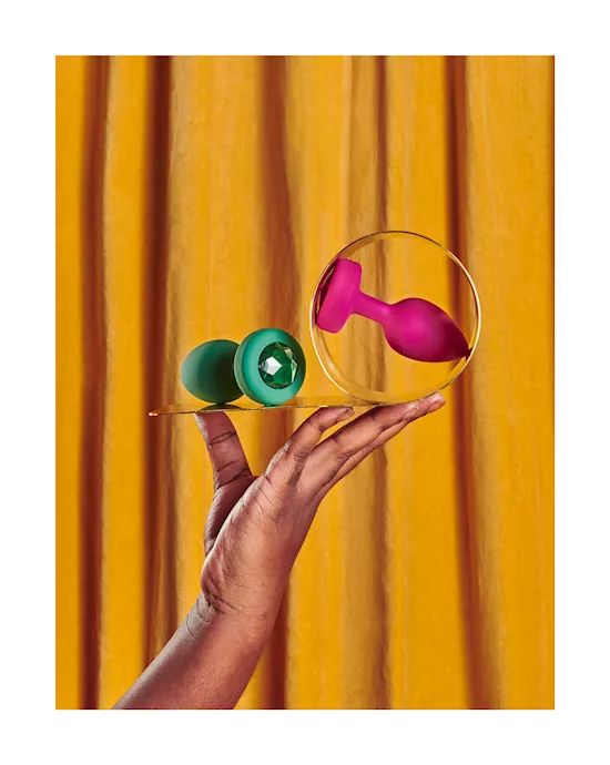 b-Vibe Vibrating Jewel Plug - 3.8 Inch