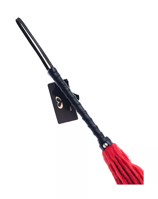 Bound X Faux Fur Flogger with Lambskin Handle