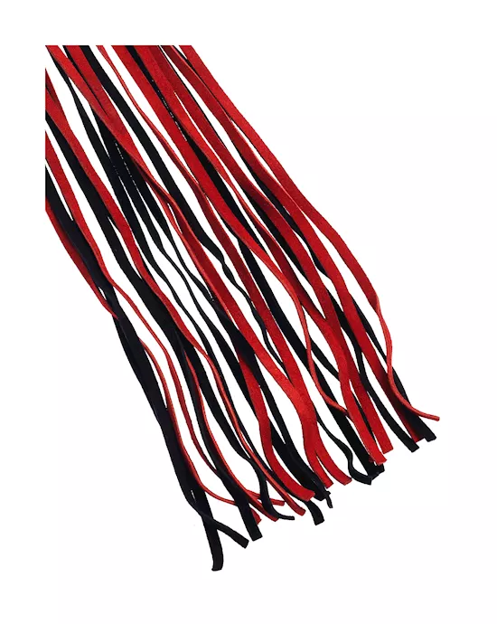 Bound X Suede Flogger with Stitching Detail