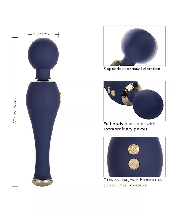 Chic Poppy Wand Vibrator - 8 Inch
