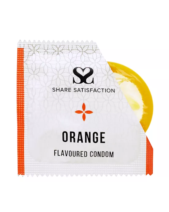 Share Satisfaction Orange Flavoured Condom - 3 Pack