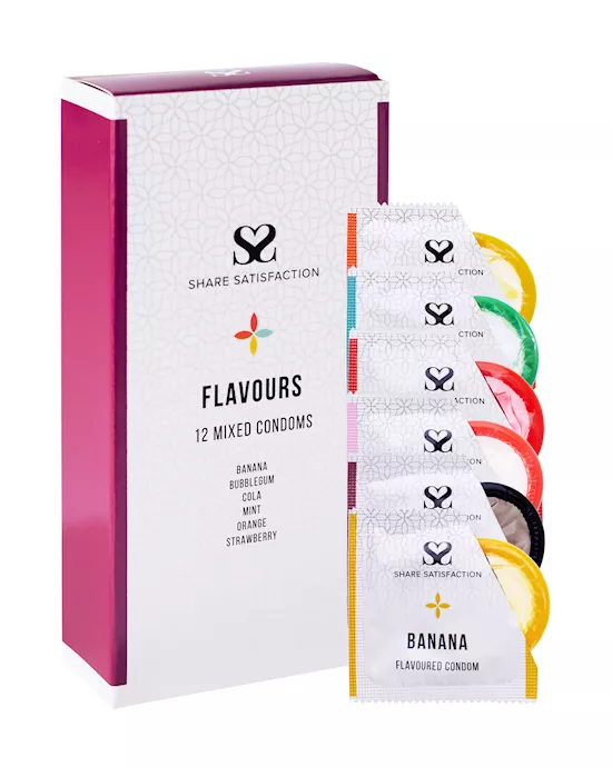 ShareSatisfactionFlavours-12MixedCondoms