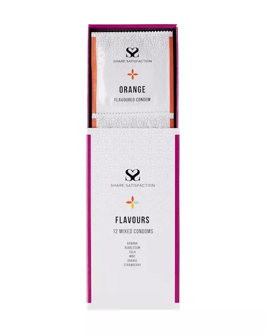 Share Satisfaction Flavoured 12 Mixed Condoms