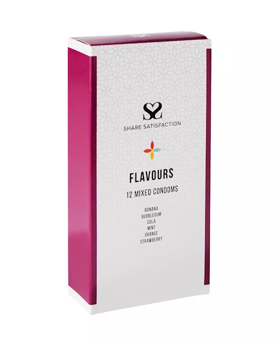 Share Satisfaction Flavoured 12 Mixed Condoms