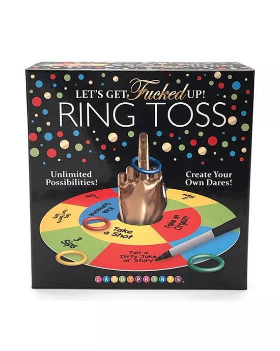 Let'S Get Fucked Up Ring Toss Party Game