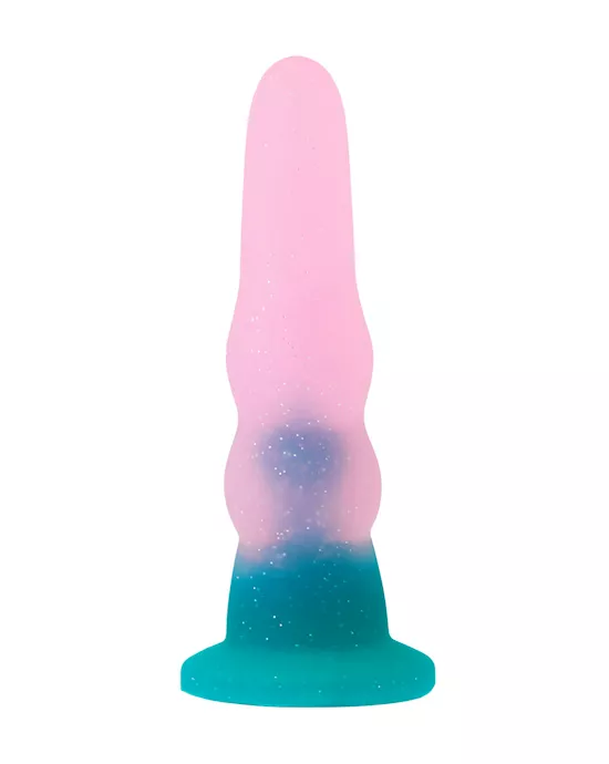 Nood Colours Glitter Rippled Dildo