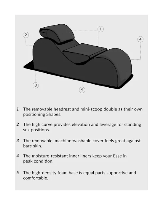 Liberator Esse Vinyl Chaise Sex Chair