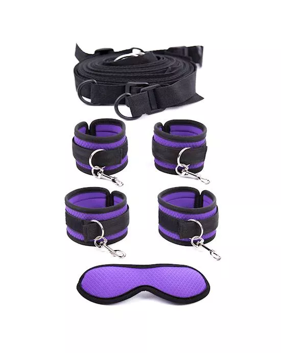 Kinki Bed Restraint Set With Mask