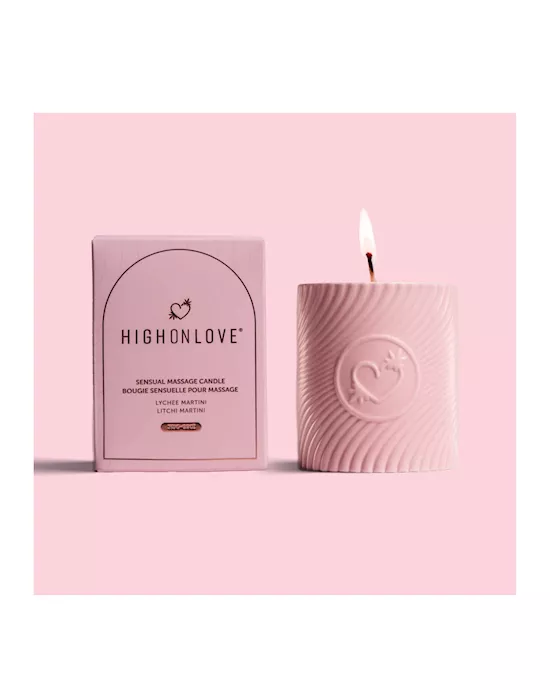 High on Love Massage Candle - Champagne and Strawberries