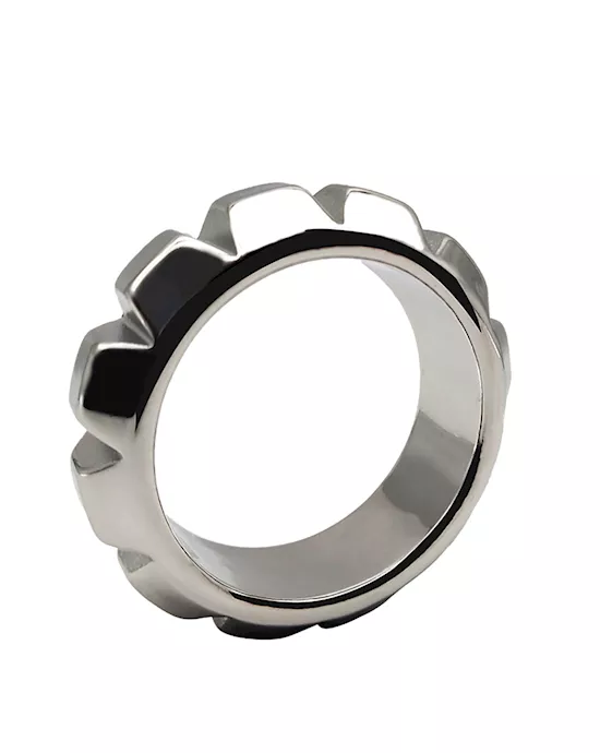 Kinki Tyrant Studded Steel Cock Ring