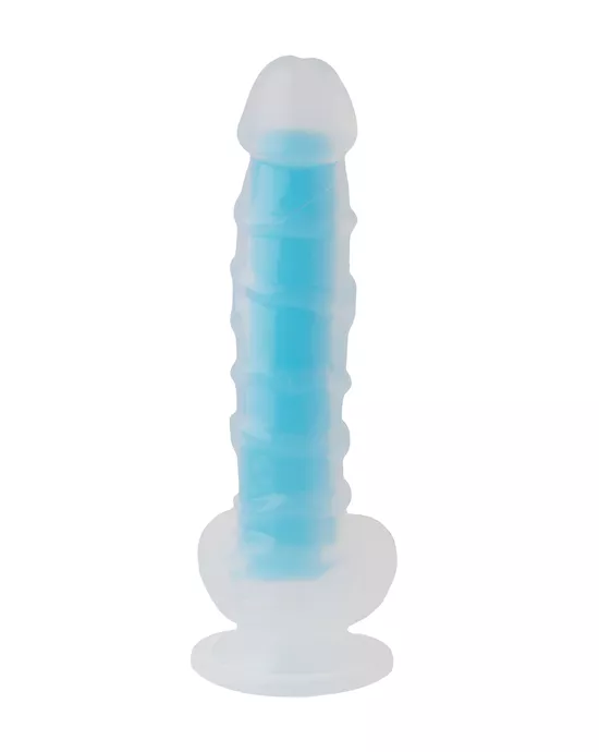 Nood Colours Glow in the Dark Veiny Dildo with Balls