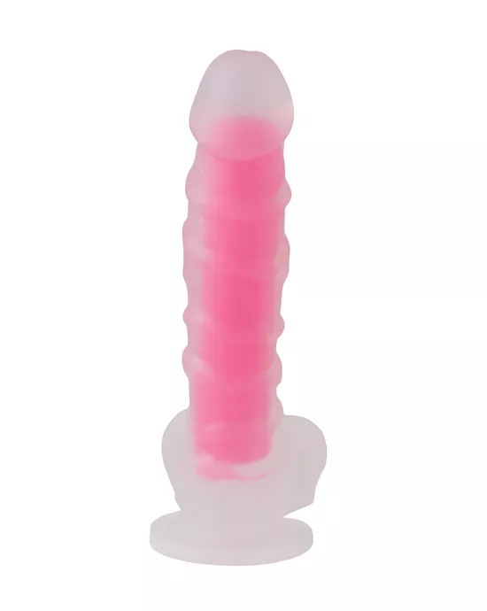 Nood Colours Glow in the Dark Veiny Dildo with Balls