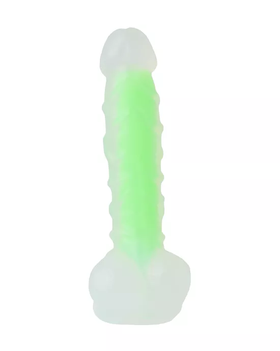 Nood Colours Glow in the Dark Veiny Dildo with Balls