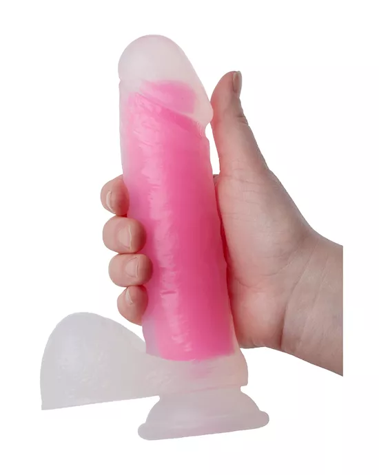 Nood Colours Glow in the Dark Dildo with Balls