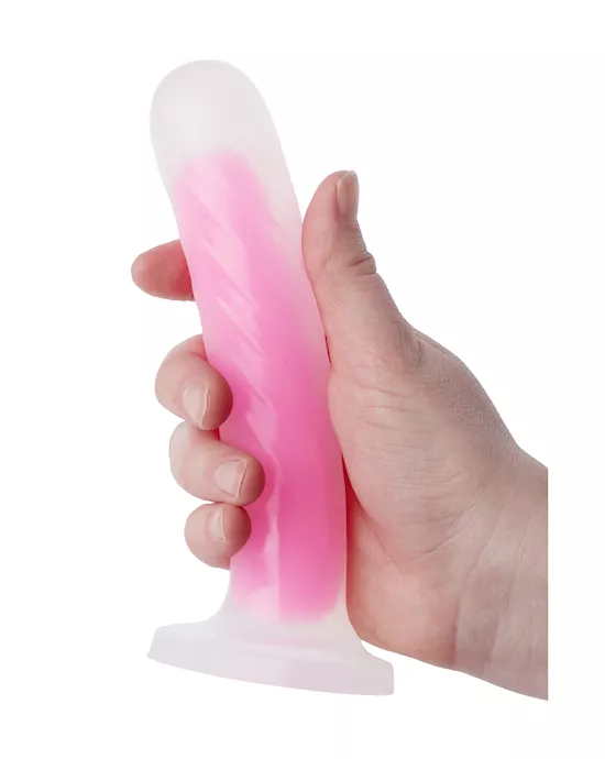 Nood Colours Glow in the Dark Dildo with Heart Shaped Base