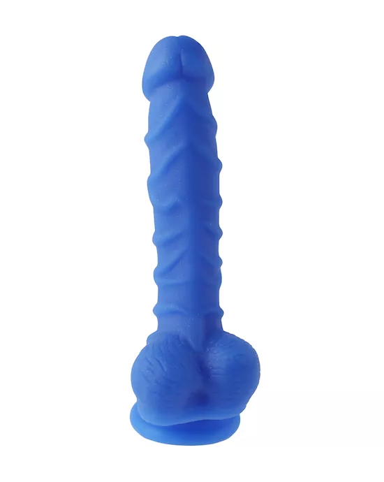 Nood Colours Glitter Dual Density Dildo with Balls