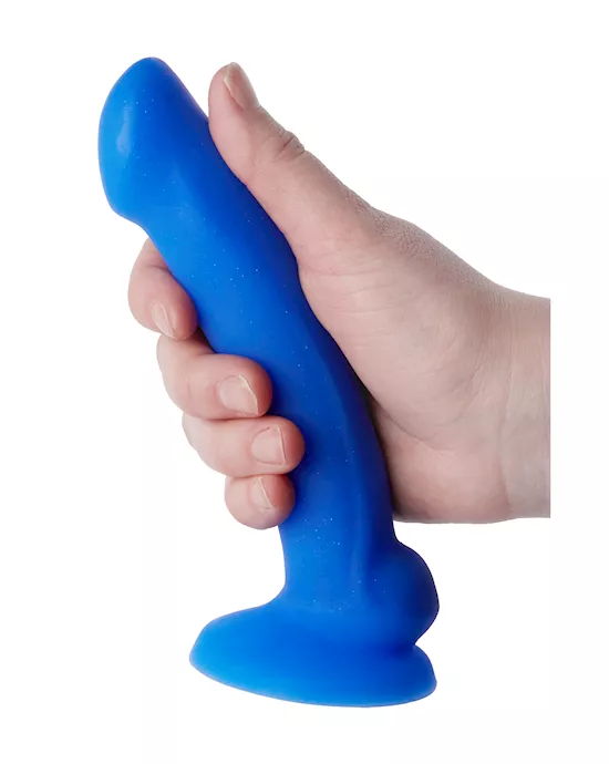Nood Colours Glitter Dual Density Dildo with Balls