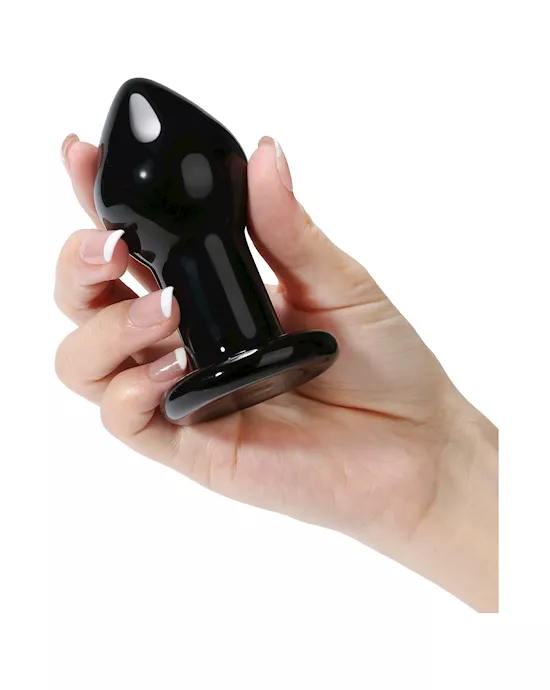 Lucent Midnight Glass Butt Plug