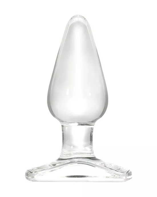 Lucent Flat Base Glass Butt Plug