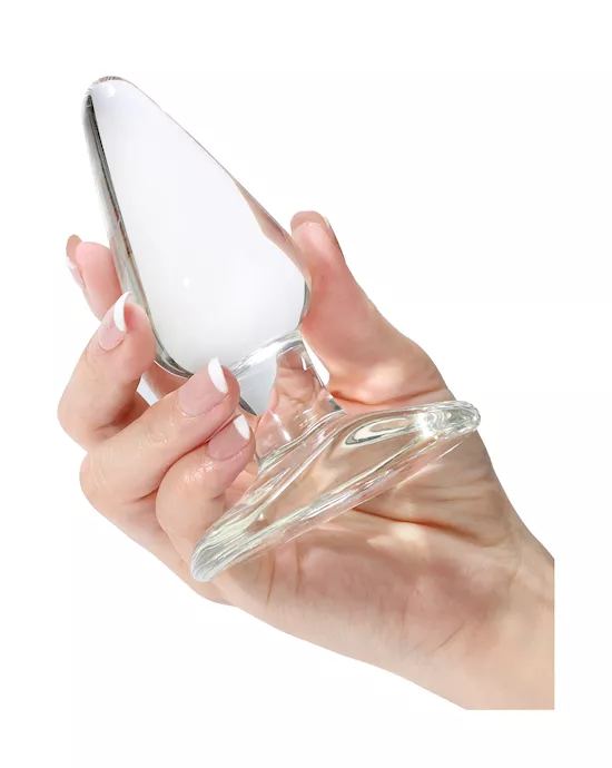 Lucent Flat Base Glass Butt Plug