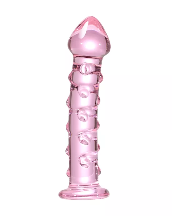 Lucent Spotted Glass Dildo
