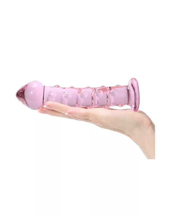 Lucent Spotted Glass Dildo