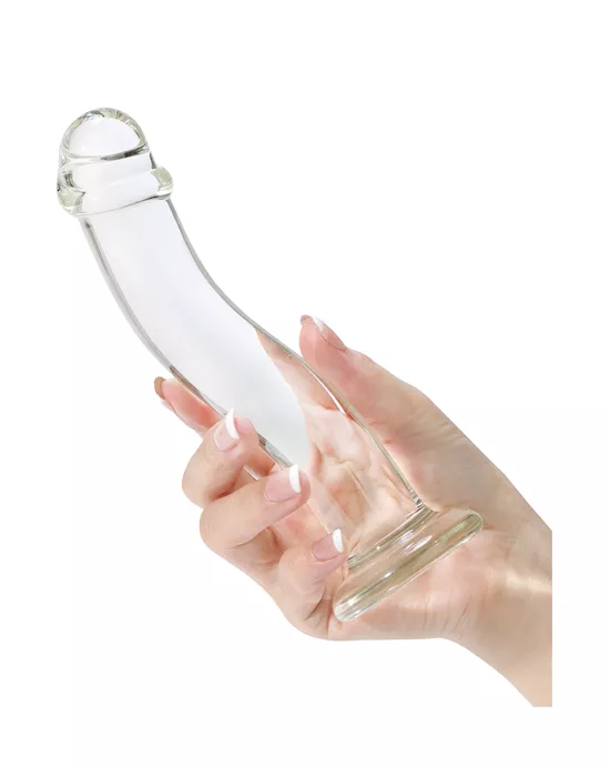 Lucent Curved Glass Dildo