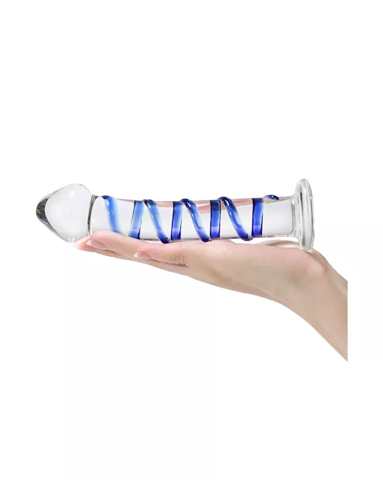 Lucent Winding Glass Dildo