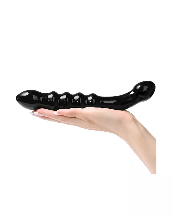 Lucent Ribbed Glass Wand