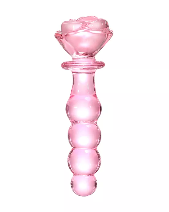 Lucent Beaded Rose Glass Massager