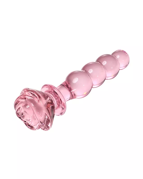 Lucent Beaded Rose Glass Massager