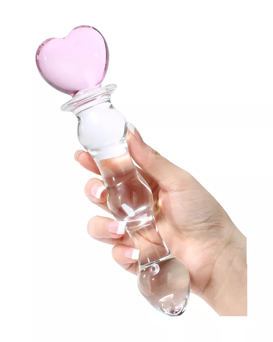 Lucent Heartfelt Glass Massager