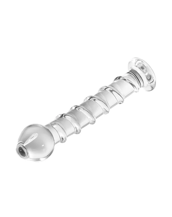 Lucent Winding Glass Dildo