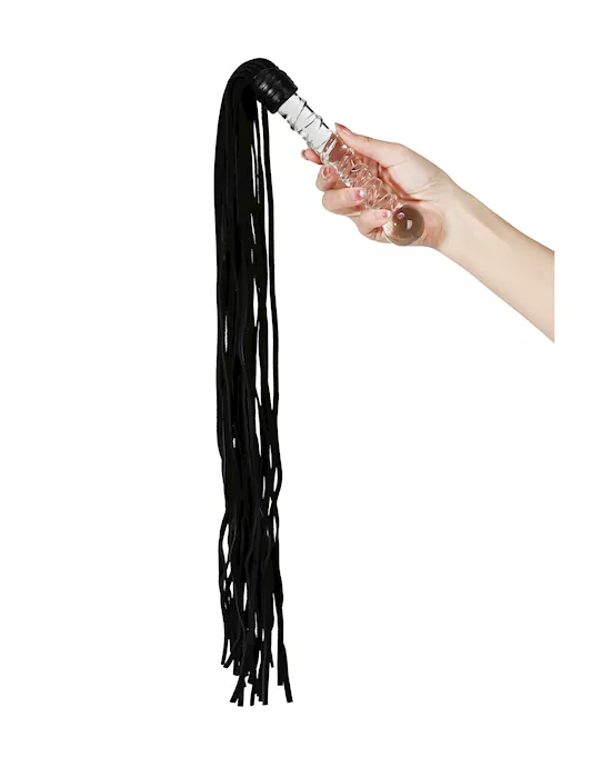 Lucent Glass Handle Flogger