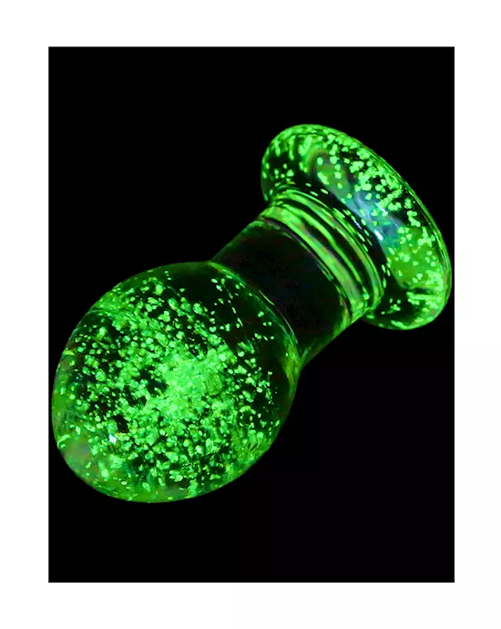 Lucent Glow In The Dark Globe Glass Butt Plug