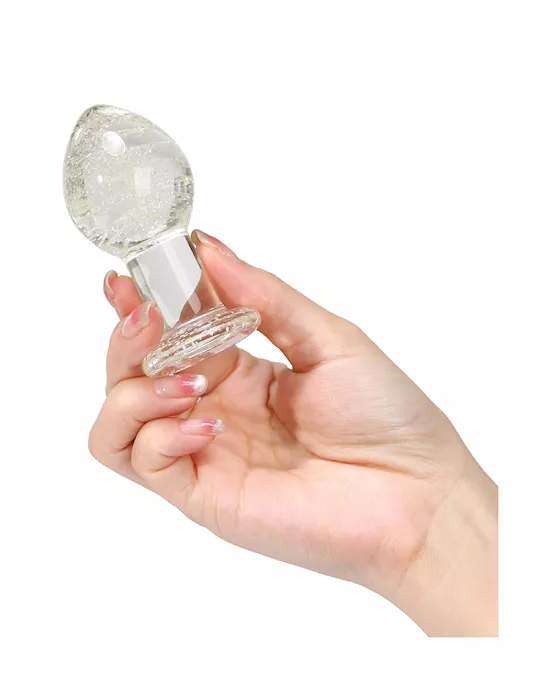 Lucent Glow In The Dark Globe Glass Butt Plug