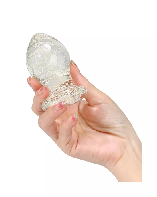Lucent Glow In The Dark Globe Glass Butt Plug