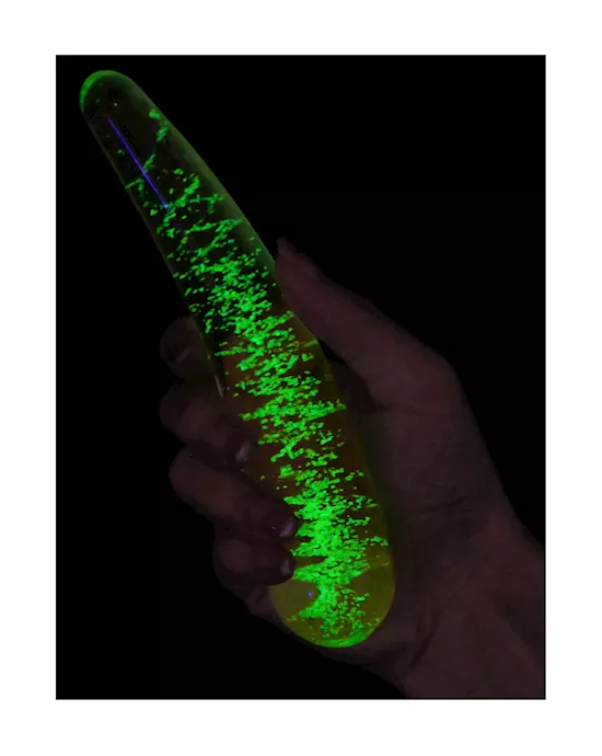 Lucent Glow In The Dark Icicle Glass Wand